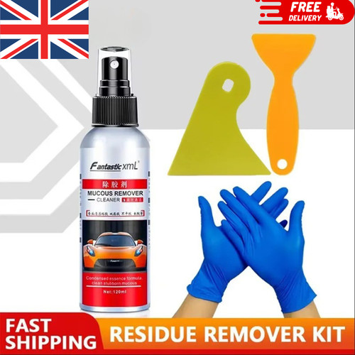 Sticky residue rer car window - sticky,
