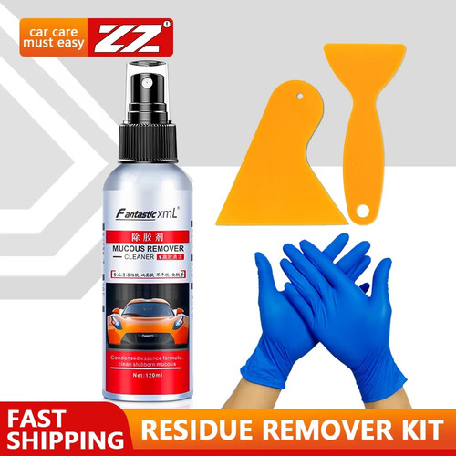 Sticky residue remover car - sticky,